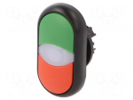 Switch: double | 22mm | Stabl.pos: 1 | green/red | M22-FLED,M22-LED