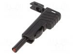 Laboratory connector: 4mm banana | plug | 30A | 60VDC | black | 2.5mm2