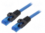 Patch cord | U/UTP | Cat: 6a | RJ45 plug,both sides | wire | Cu | 2m | blue