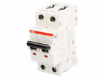Circuit breaker | 230/400VAC | Inom: 16A | Poles: 2 | Charact: C | 6kA
