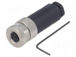 Connector: M8 | female | PIN: 3 | 60V | IP67 | straight | unshielded | plug