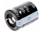 Capacitor: electrolytic | SNAP-IN | 470uF | 250VDC | &Oslash;25x30mm | &plusmn;20%