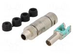 Connector: M12 | plug | PIN: 8 | male | preLink | straight | for cable
