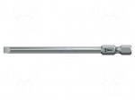 Screwdriver bit | slot | 5.5x1mm | 1/4" | Overall len: 89mm