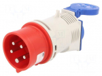 Connector: AC supply | adapter | male/female | 16A | 230VAC | IEC 60309