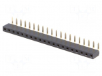 Connector: pin strips | socket | female | PIN: 20 | THT | angled 90&deg; | 3A