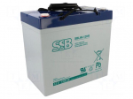 Re-battery: acid-lead | 12V | 55Ah | AGM | maintenance-free