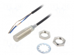 Sensor: inductive | OUT: NPN / NO | 0&divide;2mm | 10&divide;30VDC | M12 | 2m | IP67