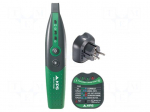 Tester: power socket | 230VAC | Receiver dimensions: 198x40x50mm