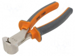 Pliers | end,cutting | anti-slip handles,satin | 160mm