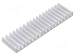 Heatsink: extruded | L: 37.5mm | W: 140mm | H: 10mm | aluminium | raw