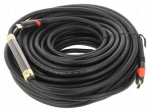 Cable | HDMI plug,both sides | PVC | HDMI 1.4 | 25m | black | Core: Cu