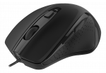 Mouse DELTACO OFFICE wired, ergonomic shape, silent clicks, black / MS-801
