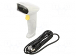 Barcode scanner | Interface: USB | white | 1D