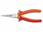 Pliers | insulated,round | carbon steel | 160mm | 476/1VDEBI