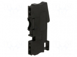 Splice terminal: rail | ST | spring clamp | black | 40A | polyamide
