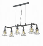 Gotham Iekarināmā griestu lampa 90 cm 6xE27 antīki sudraba