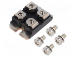 Module: diode | double independent | 100V | If: 120Ax2 | ISOTOP | screw