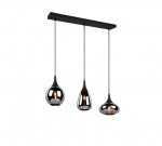 Trio Lumina piekarama lampa 3-pc E14 matt black brushed steel 317000332 4017807542271