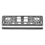 Auto- ja mootorrattatooted, elektroonika, navigatsioon, CB raadio // Kaubad autodele, mootorratastele, motorolleritele // Ramka tablicy rejestracyjnej metalizowana grafitowa amio-03173