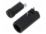Fuse holder | THT | 5mm | -30&divide;85&deg;C | 10A | Pitch: 10mm | 250VAC | HTC