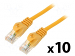 Patch cord | U/UTP | Cat: 5e | RJ45 plug,both sides | stranded | CCA | 2m