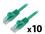Patch cord | U/UTP | Cat: 6 | RJ45 plug,both sides | stranded | CCA