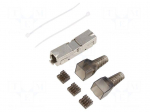 Connector: RJ45 | plug | PIN: 8 | Cat: 6a | shielded | 8p8c | for cable