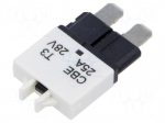 Fuse: thermal | 25A | 28VDC | automotive | 20.5mm