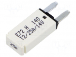 Fuse: thermal | 25A | 14VDC | automotive | 12.45mm | E72