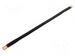 Braids | insulated earthing tape | W: 20mm | 25mm2 | &Oslash;1: 9mm | &Oslash;2: 9mm