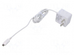 Accessories: power supply | white | 1.5m | 100&divide;240VAC | 2.5A | 5.1VDC