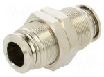 Push-in fitting | bulkhead,straight,inline splice | -0.99&divide;20bar
