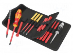 Screwdriver: insulated-set | insulated | 1kVAC | bag | 18pcs.