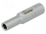 Socket | socket spanner | HEX 5.5mm | 1/4" | Socket: 6-angles