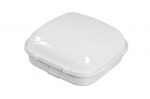 Lamp housing PANDA Karo LED 13W white ring, milky