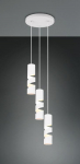 Trio Stream piekarama lampa 3-pc GU10 matt white brushed steel 364030331 4017807623888