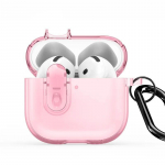 Headphone case Dux Ducis Apple AirPods 4 PECL Series PC+TPU Cover with Hook Pink