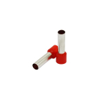Insulated end sleeve 35mm2/25mm, red, 50 pcs