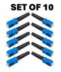Set of 10 pcs SC/UPC fiber optic quick connector | Singlemode | 0.9