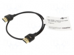 Cable | HDMI plug,both sides | 0.5m | black | Core: CCS