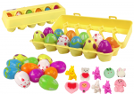 Tooted koju ja aeda // J&otilde;ulu- ja p&uuml;hadekaunistused // Zestaw Jajka Wielkanocne Fidget Toys 12 szt.