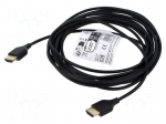 Cable | HDMI plug,both sides | 5m | black | Core: CCS