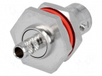 Connector: BNC | socket | female | straight | 50&Omega; | crimped | PTFE