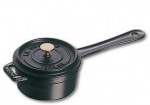 Mini cast iron saucepan Staub - 250 ml, Black