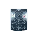 Motorola RAZR V3 V3i Replacement Keypad Original Silver