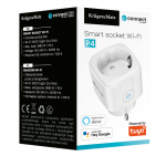 Wi-Fi nutipistik relee, taimeri ja energiam&otilde;&otilde;tjaga, Tuya rakendus | 3680W | 16A