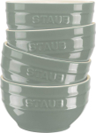 STAUB SERVING Set of 4 bowls 12 cm, eucalyptus