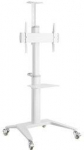 Gembird TVS-70T-02-W Aluminium TV floor stand with caster wheels