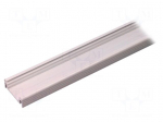 Profiles for LED modules | surface | white | L: 1m | aluminium